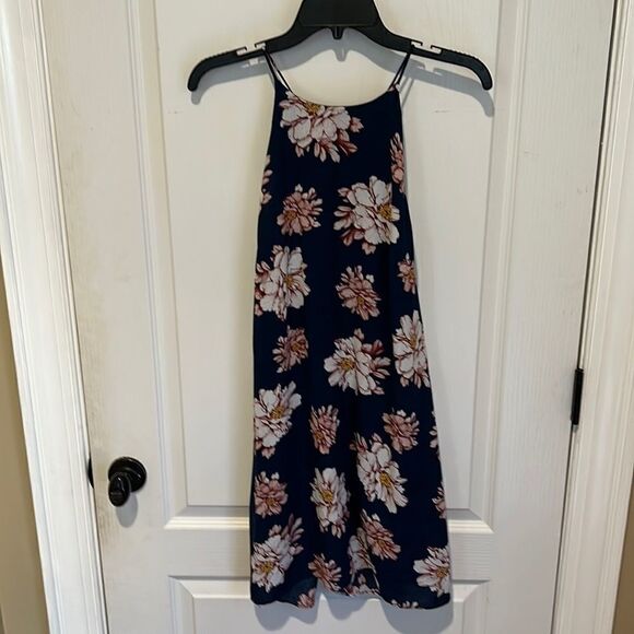 Soprano Halter Style Floral Blue Dress - Picture 1 of 5